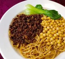 Spicy Broad Noodles with Pea Paste