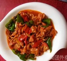 Green Pepper Pork Intestine Daoxiao Noodles