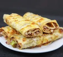 Egg and Ham in Flatbread