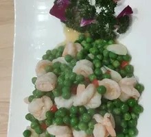 青豆炒虾仁