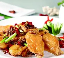 Dry-Fried Chicken Wings