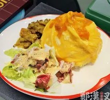 Chicken Cutlet Omelette Rice