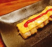 烤芝士鸡肉串