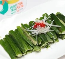 Steamed Okra with Soy Sauce