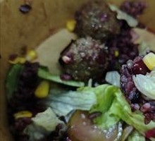 Beef Ball and Grilled Seasonal Vegetable Energy Bowl
