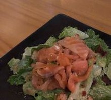 Caesar Salad with Salmon
