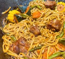 排骨南瓜焖面