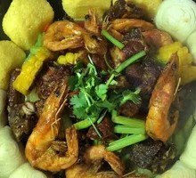 Pork Rib and Shrimp Stir-fry