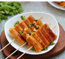 Cilantro-wrapped tofu skin rolls
