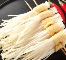 Tofu Skin with Enoki Mushrooms