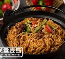Pork and Lentil Noodle Stew
