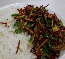 Spicy Pork Noodles with Rice