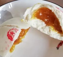 Yellow Peach Steamed Cake