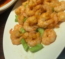 Stir-Fried Fresh Red Shrimp with Original Broth