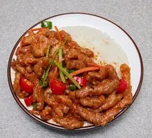 孜然里脊盖饭