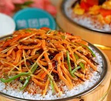 鱼香鸡丝盖浇饭