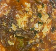 Tomato Vegetable Buckwheat Noodle Soup