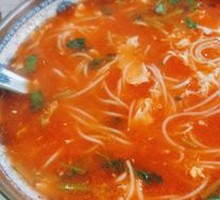 番茄鸡蛋挂面汤