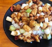 Lu's Kung Pao Chicken Rice