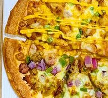 BBQ Tender Chicken and Italian Sausage Beef Pizza