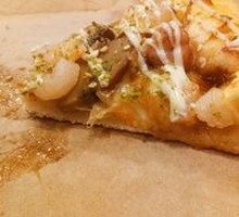 Teriyaki Octopus and Shrimp Pizza