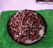 红豆炼乳冰