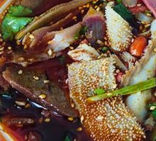 Spicy Sichuan Beef and Ox Tripe in Sour Soup