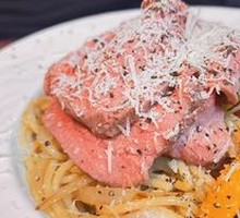 Black Pepper Beef Spaghetti