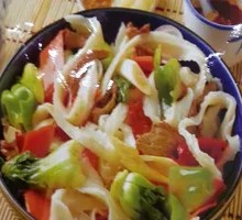 Beef Stir-Fried Knife-Cut Noodles