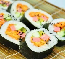 Fish Roe and Sesame Seed Rice Roll