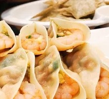 招牌虾三鲜锅贴