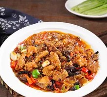Chicken Stewed with Mushrooms