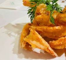 酥皮桃花虾