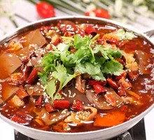 Spicy Boiled Blood Curd in Pot