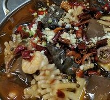 Spicy Boiled Blood Curd in Pot