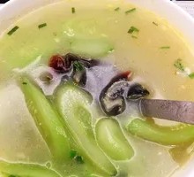 Cucumber and Century Egg Soup