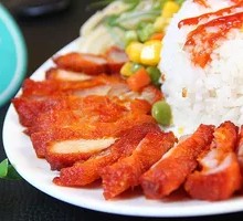 Curry Potato Orlean Chicken Rice