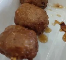 Charcoal-Grilled Chicken Meatballs