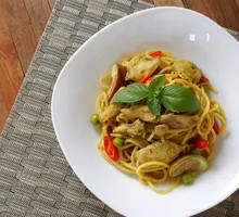Curry Chicken and Potato Pasta