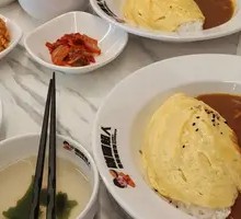 Juicy Chicken Cutlet Curry Omelette Rice