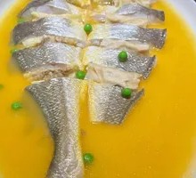 Chicken Broth Steamed Sea Bass