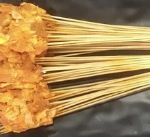 Chicken Crackling Skewers