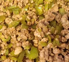 Green Pepper with Minced Pork