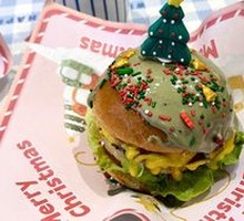 Christmas Cheese瀑布 Burger