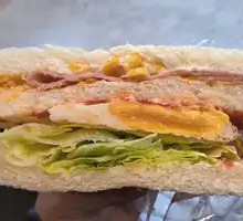 Ham and Corn Sandwich