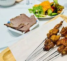 Skewered Lamb on Steel Rod