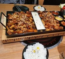 Fried Chicken with Crinkle Cut Fries
