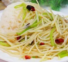 Spicy and Sour Potato Noodles with Rice
