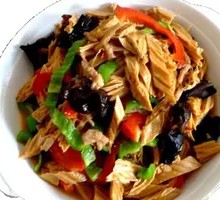 Fried Tofu Skin and Pork Rice Bowl