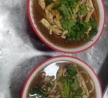 Stir-Fried Pork Noodles with Scallion Oil